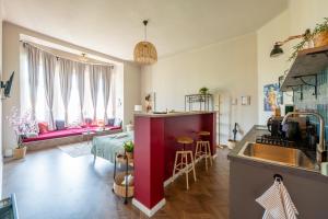 Posezení v ubytování Budapest Central Artpark Suites