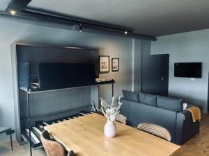TV a/nebo společenská místnost v ubytování North Apartments Suites