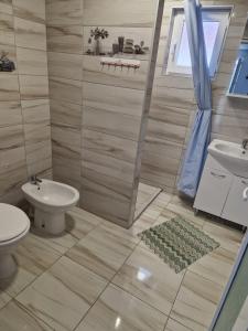 Koupelna v ubytování Casa Andreea