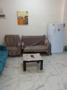 Χώρος καθιστικού στο شاليه المحبه قريه عايده الساحل الشمالي +7 φωτογραφίες