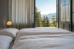 Ein allgemeiner Bergblick oder ein Berglick von des Hotels aus