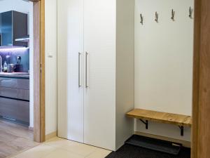 Kuchyň nebo kuchyňský kout v ubytování Apartmán Karlova Studánka