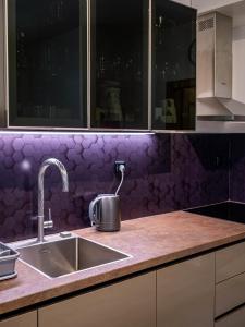 Kuchyň nebo kuchyňský kout v ubytování Apartmán Karlova Studánka