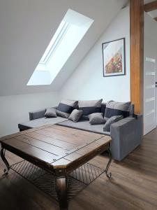 Posezení v ubytování Ranczo Nowodworce - pokoje do wynajęcia