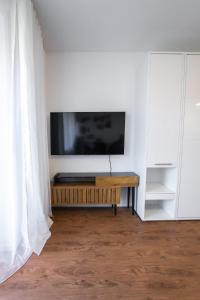 TV a/nebo společenská místnost v ubytování FeWo in Petersthal - Erholung im Allgäu
