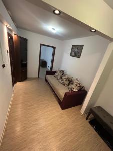 a living room with a couch in a room at Anto Apartment in Piatra Neamţ