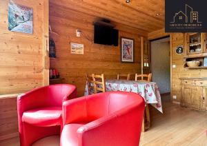 Χώρος καθιστικού στο 3 chambres - skis au pied