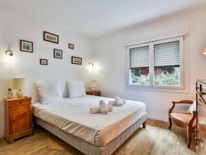 Posteľ alebo postele v izbe v ubytovaní Villa Longevillaise