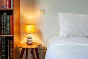 Posteľ alebo postele v izbe v ubytovaní Villa Longevillaise