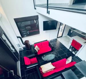 TV a/nebo společenská místnost v ubytování Lux apartmani