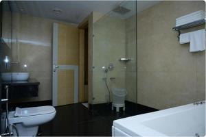 Koupelna v ubytování Hotel Prakash Continental