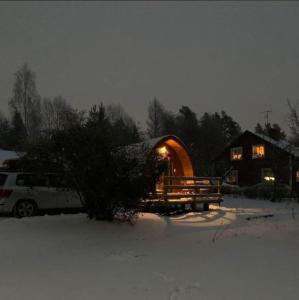Το Cosy Cabin τον χειμώνα