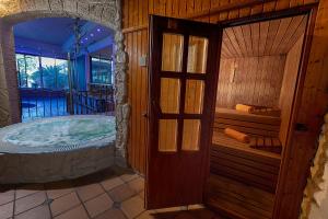 Posteľ alebo postele v izbe v ubytovaní Hotel Panorama