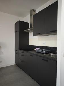Kuchyň nebo kuchyňský kout v ubytování charmante studio 45m2