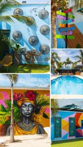 Bazén v ubytování Coco Beach Cartagena nebo v jeho okolí