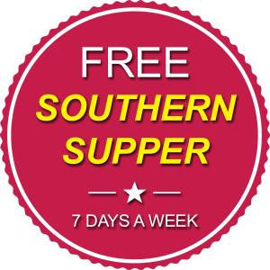 a free southern supper days a week sign at Days Inn by Wyndham Natchez in Natchez