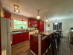 Kuchyň nebo kuchyňský kout v ubytování Peace in the Holler