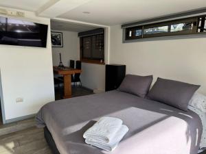 TV in/ali zabaviščno središče v nastanitvi Das Gästehaus, Pucón, Hostels high rating