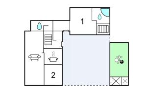 Planimetria di Gorgeous Home In Thisted With Wifi