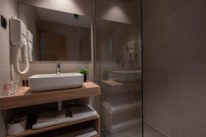 Koupelna v ubytování Hotel Porat