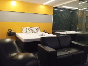 Posezení v ubytování Free way motel