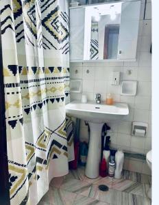 Koupelna v ubytování Villa Arhondiko Estate Kato Polydendri