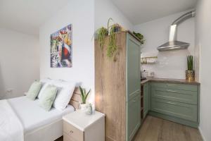 Kuhinja ili čajna kuhinja u objektu Studio Apartment Rosa Krk
