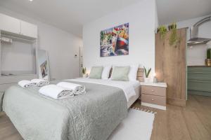 Krevet ili kreveti u jedinici u objektu Studio Apartment Rosa Krk