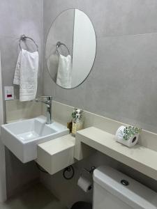 Koupelna v ubytování Hotel Oceania