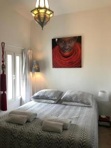 Postel nebo postele na pokoji v ubytování Jardín d'Aden