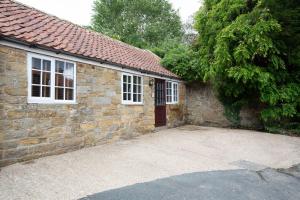 Bygningen som feriehuset ligger i