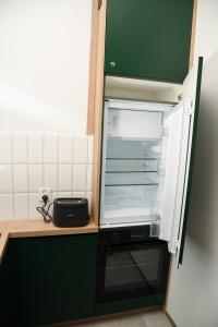 Nhà bếp/bếp nhỏ tại Zielona Przystań