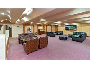 a large room with couches and chairs and a flat screen tv at Hotel New Ohte - Vacation STAY 32403v in Hakodate