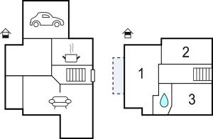 Majutuskoha Cozy Home In Faxe Ladeplads With Wifi korruse plaan