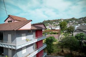 a view from a balcony of a building at Gega's Apartment in Gjirokastër