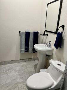 Koupelna v ubytování Casa Delfines
