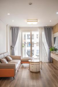 Χώρος καθιστικού στο Bai Chay Ha Long Apartment