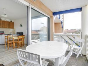 Μπαλκόνι ή βεράντα στο Studio Cabine à Biscarrosse-Plage, Proche Plages et Commerces, Balcon exposé Sud - FR-1-521-41