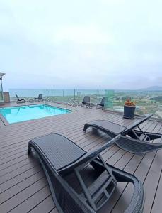 Swimmingpoolen hos eller tæt på Santa Rosa del Mar, Departamento