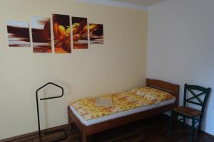 Postel nebo postele na pokoji v ubytování Penzion u Tomčalů