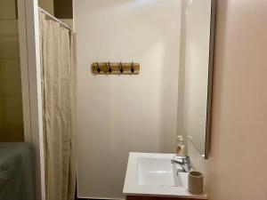 Ένα μπάνιο στο Formiguères - Appartement T2 Lumineux avec Terrasse, 3 Pers, Proche Pistes et Commerces - FR-1-758-29 +4 φωτογραφίες