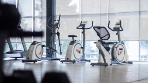 Fitnes oz. oprema za telovadbo v nastanitvi Amansari Hotel Nusajaya