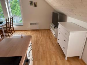 Köök või kööginurk majutusasutuses Apartmán U Venuše