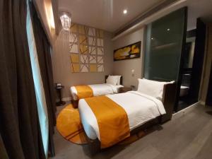 Postel nebo postele na pokoji v ubytování Hotel Cozy Cave Delhi