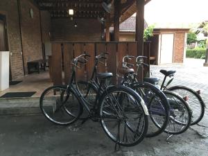 a group of bikes parked next to each other at Cempaka Villa II in Borobudur
