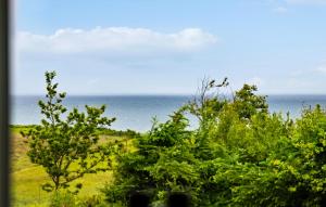 a view of the ocean from behind some trees at 3 Bedroom Amazing Home In Fur in Fur +9 photos