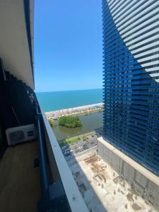 a view of a river from a building at PANORAMA sea VIEW suite APARTMENTS in Batumi