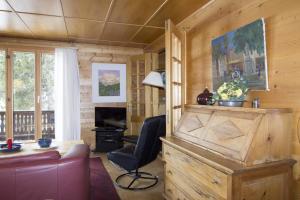 Posezení v ubytování Chalet Cresta di Saas