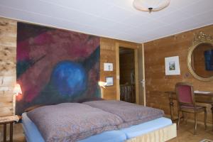 Postel nebo postele na pokoji v ubytování Chalet Cresta di Saas