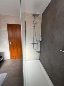 ノイシュタット・アン・デア・ヴァインシュトラーセにあるBig Apple House - 3 bedrooms with Promotion for longer stayのバスルーム(シャワー、バスタブ付) +44枚の写真